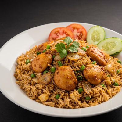 Fried Rice Burnt Garlic Non Veg